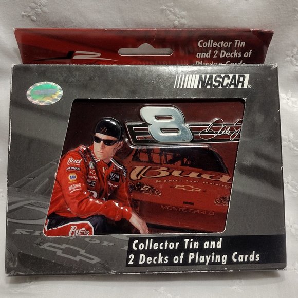NASCAR || 8 Dale Jr Playing Cards Tin - Picture 1 of 3